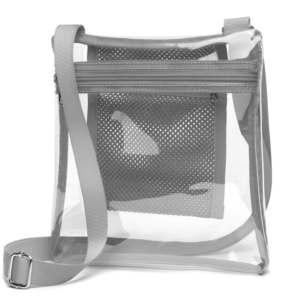 F-color Clear Bag Stadium Approved, Clear Purse Crossbody Concert Bag for Women