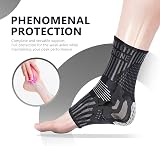 Lusenone Professional Ankle Support Brace 2 Pack Breathable Open-Toe view 5