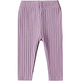 DREAM BUS Baby Girl Boy Pants Toddler Leggings Solid Ribbed Toddler Sweatpants Infant Newborn Leggings Baby Boy Jogger Pants