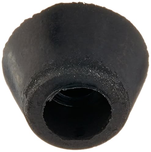 100pcs Black Conical Rubber Feet - 21mm X 12mm, Recessed Bumpers For Furniture & Appliances