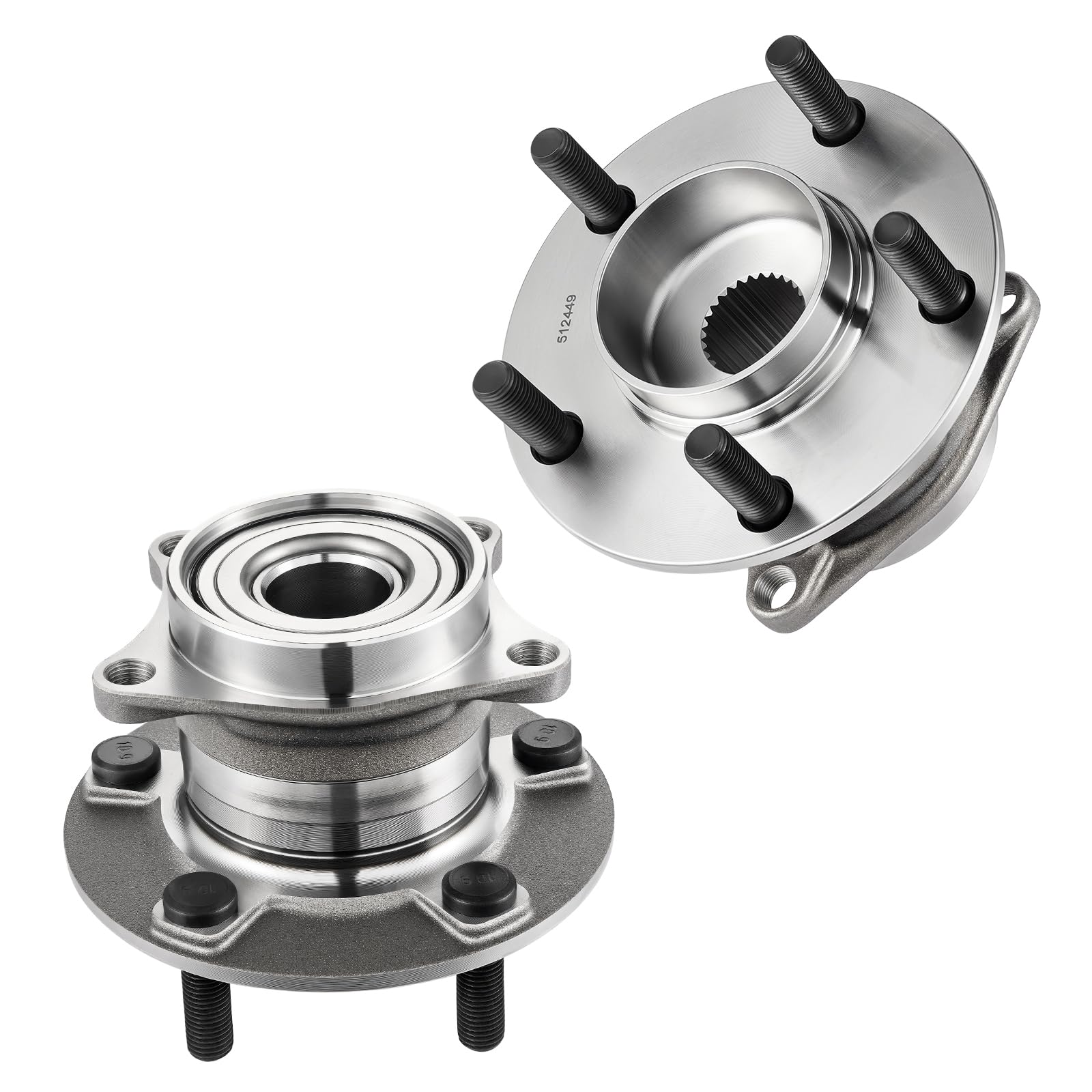 Photo 1 of BDFHYK 512449 2PCS Rear Wheel Bearing and Hub Assembly 5 Lugs Compatible with Mazda CX-9 2007-2015