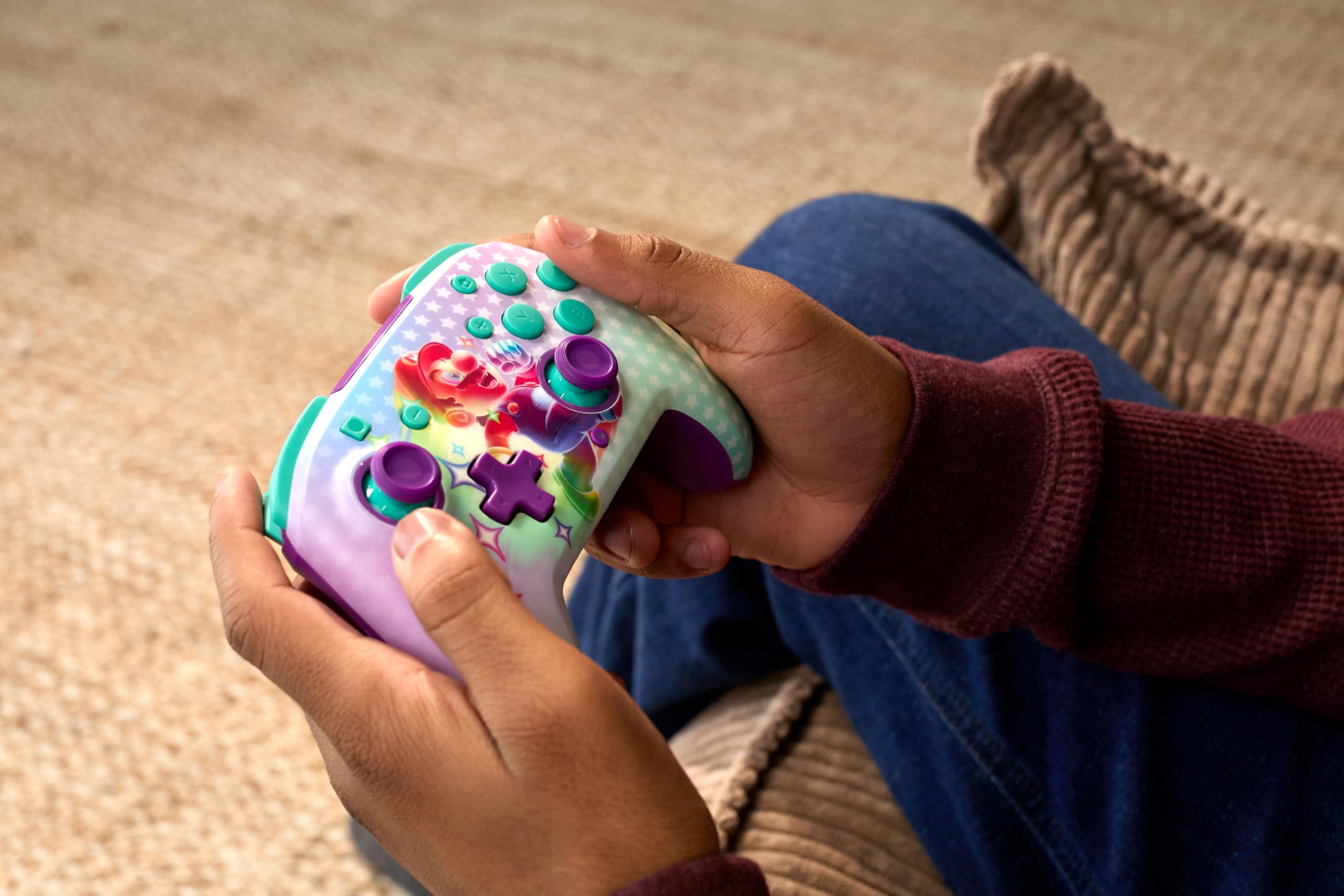 Turtle Beach Rematch Wireless Controller: Invincible Mario – Nintendo Switch, Lite und OLED, leuchtet im Dunkeln, aufladbare Batterie, Offiziell Lizenziert von Nintendo 5