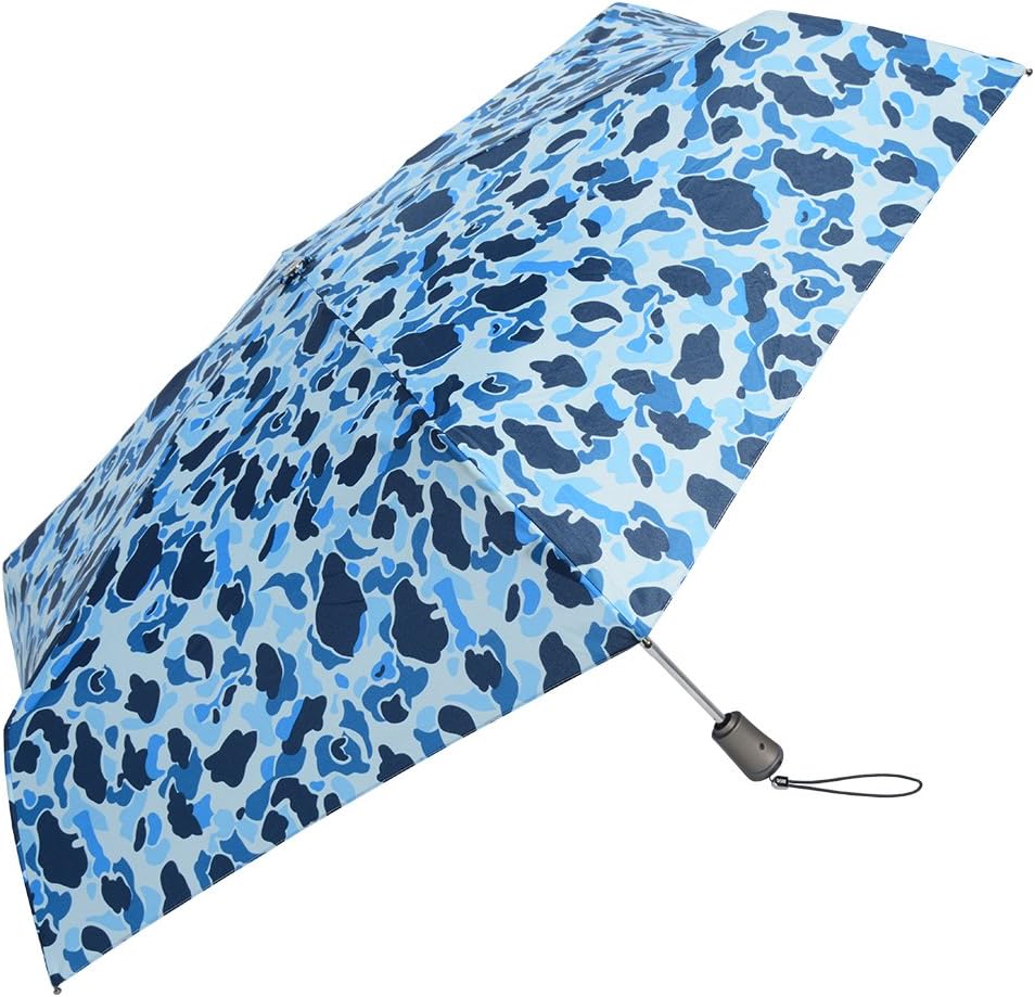 Amazon Co Jp Totes 自動開閉 折り畳み傘 四つ折り 52cm カモフラブルー 8661 8661 ホーム キッチン