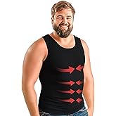 ARMSTRONG AMERICA Compression Shirt for Men | Gynecomastia Compression Tank Top Men | Mens Shapewear Compression Shirts