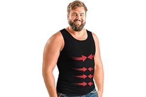 ARMSTRONG AMERICA Compression Shirt for Men | Gynecomastia Compression Tank Top Men | Mens Shapewear Compression Shirts