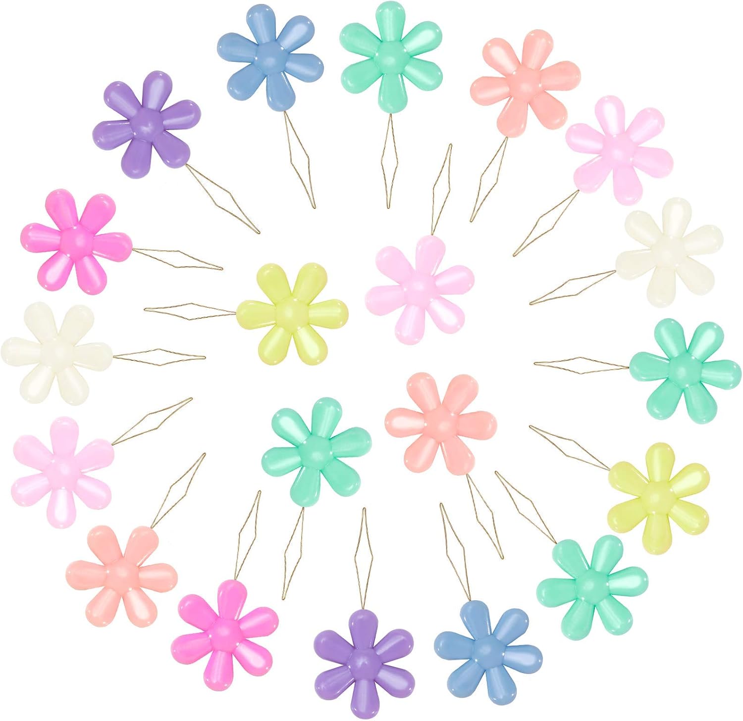 Needle Threader Flower Shape, 20 Pcs Flower Threader, Flower Threader