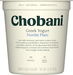 Chobani® Non-Fat Plain Greek Yogurt 32oz