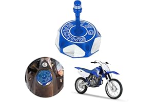 JFG RACING Motorcycle Gas Fuel Tank Cap CNC for TTR125 00-09 20-23 TTR230 05-23 Raptor 700 06-23 TTR90 Raptor 50 Raptor 80 Dirt Bike ATV Blue