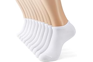 MONFOOT Men's/Women's 10-20 Pairs Thin Cotton Low Cut Ankle Socks, Multipack