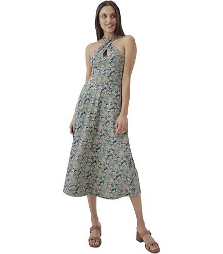 pact halter dress Organic Cotton Women's Fit & Flare Wedgewood at Amazon Women's Clothing store a built Mosel Superstar singer Adele glows Variant:pink