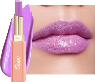 Oulac Moisture Shine Lipstick Light Lavender 3D Hydrating Glossy Vegan Cruelty