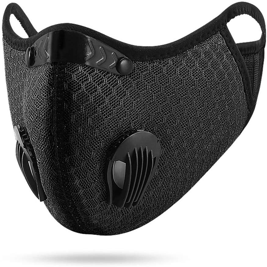 Reusable Dustproof M-as-k with Exhalation Valve,Air Purifying M as k, Dust M as k PM2.5 Windproof Foggy Haze Pollution Respirator (Style-04)