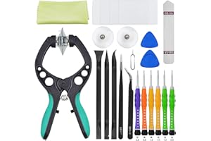 NOVEMS iPhone Screen Opening Tool Kit, 22Pcs Repair Precision Screwdriver Set Compatible with iPhone, iPad, Cell Phone, PS4, Smart Watch, Computer, PC, Tablet, Camera, 7.28 x 5.51 1.57 inches