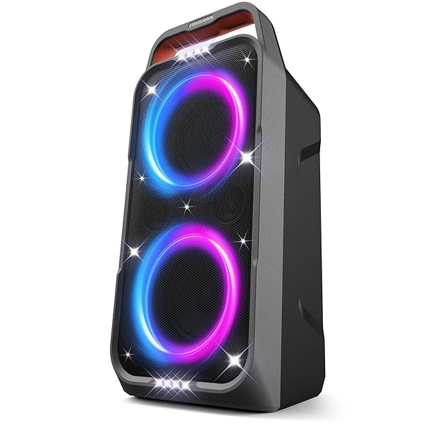 FOXDAWN PORTABLE BLUETOOTH SPEAKER: 240W PEAK POWERFUL LOUD...
