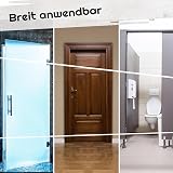 AIFIZO Brushed Aluminium Toilet Sign Set of 2 Self Adhesive 75mm Men Women view 7