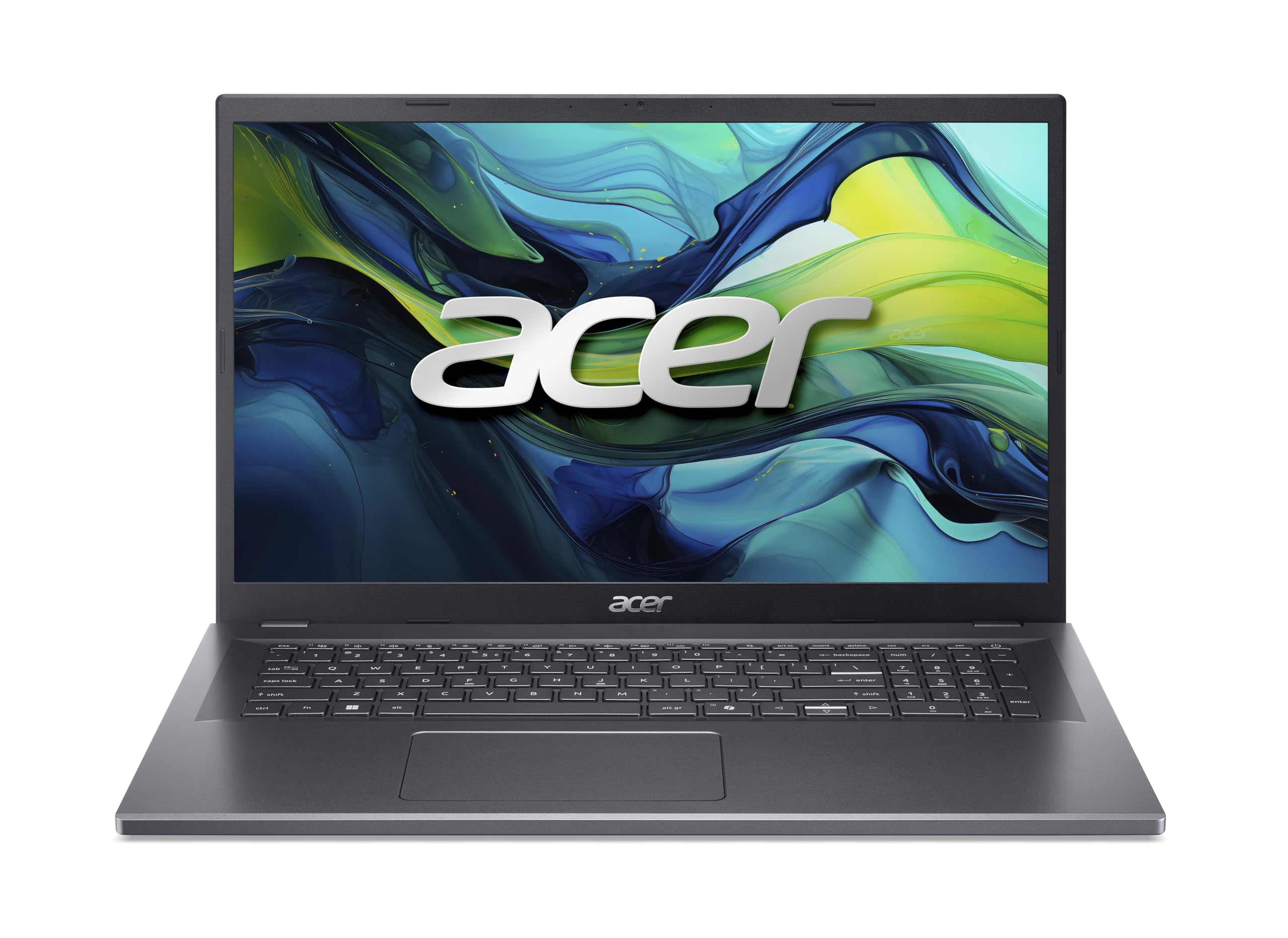 acer Aspire 17 (A17-51M-77Z7) Laptop, 17" FHD IPS Display, Intel Core i7-13620H, 16 GB RAM, 512 GB SSD, Intel UHD Graphics, Windows 11, QWERTZ Tastatur, grau