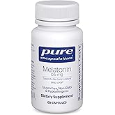 Pure Encapsulations Melatonin 0.5 mg - Natural Sleep Helper for Bedtime - Regulates Sleep-Wake Cycle - 0.5 mg Melatonin - Vegan & Non-GMO - 60 Capsules