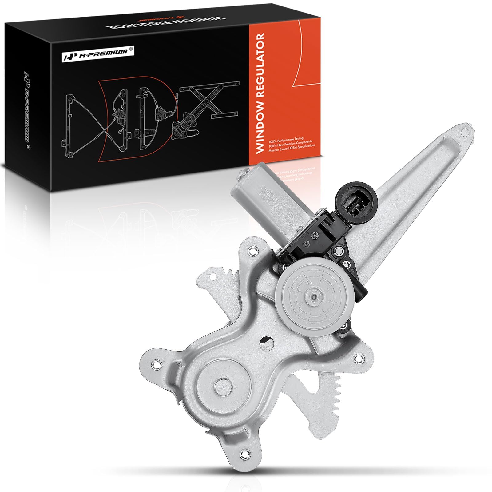 Photo 1 of A-Premium Rear Right Power Window Regulator with 6-Pin Connector Motor Compatible with Lexus RX330 2004-2006, RX350 2007-2009, RX400h & Toyota Camry 2002-2006, with Anti-Clip Function