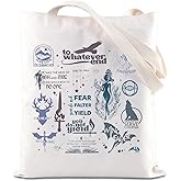 FOTAP TOG Merch To Whatever End Inspire Tote Bag Book Lover Gift Throne of Glass Shoulder Bag S-J-M Gift