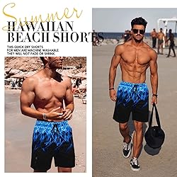 Lzzidou Men's Swim Trunks 9 Inch Inseam Bathing