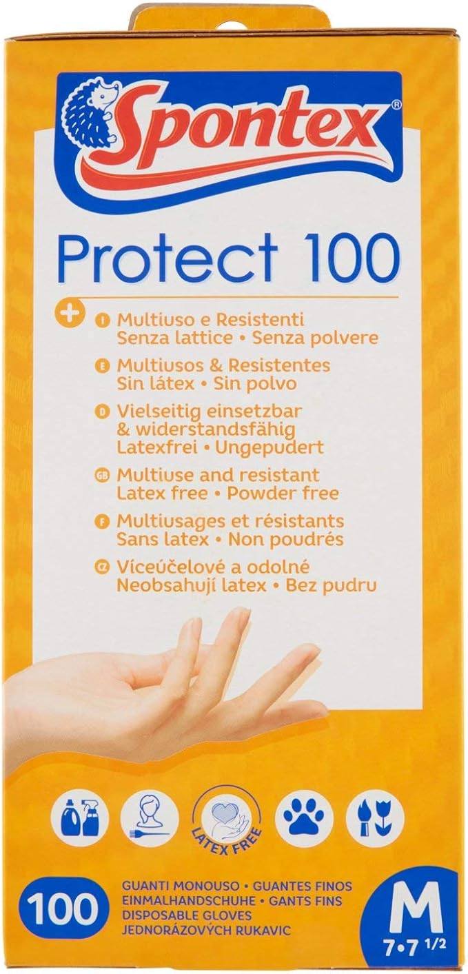 Spontex - Guante Protect 100 Talla M (12939017) 