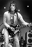 Jeff Beck Poster 19x13" Black And White Print Early 70's