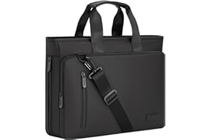 RAINYEAR 15.6 Inch Laptop Bag for Men Women, Waterproof Expandable Laptop Shoulder Bag Large Capacity Computer Carrying Bag B
