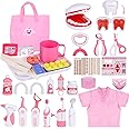 Gifts2U Dentist Kit for Kids, 42Pcs Doctor Kit for Toddlers, Educational Dentist Toys for Kids, Kids Dentist Playset, Dentist Toys for Kids,Gift for Girls Boys