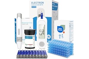 CAKRNPS Blood Glucose Monitor Kit,Blood Sugar Testing kit with Blood Sugar Test Strips/Lancets,Blood Glucose Meter for Medical Accuracy,Meter Glucometer Kit for Diabetes Testing for Home/Travel Use
