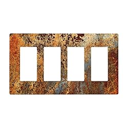 Rust Old Rusty Copper Rustic 4 Gang Quad