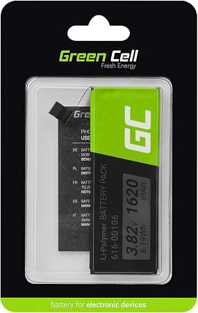 Green Cell 616 616 Battery For Iphone Se A1662 A1723 A1724 Li Polymer Cells 16 Mah 3 V Replacement Smartphone Battery Full Compatibility Real Capacity No Memory Effect Amazon De Electronics Photo