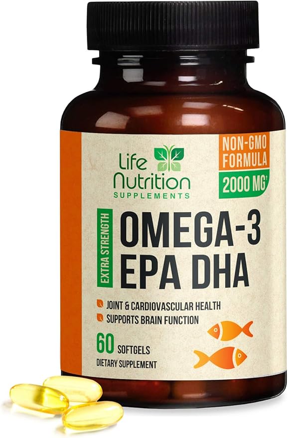 Omega 3 Fish Oil Triple Strength High EPA & DHA 2,000mg