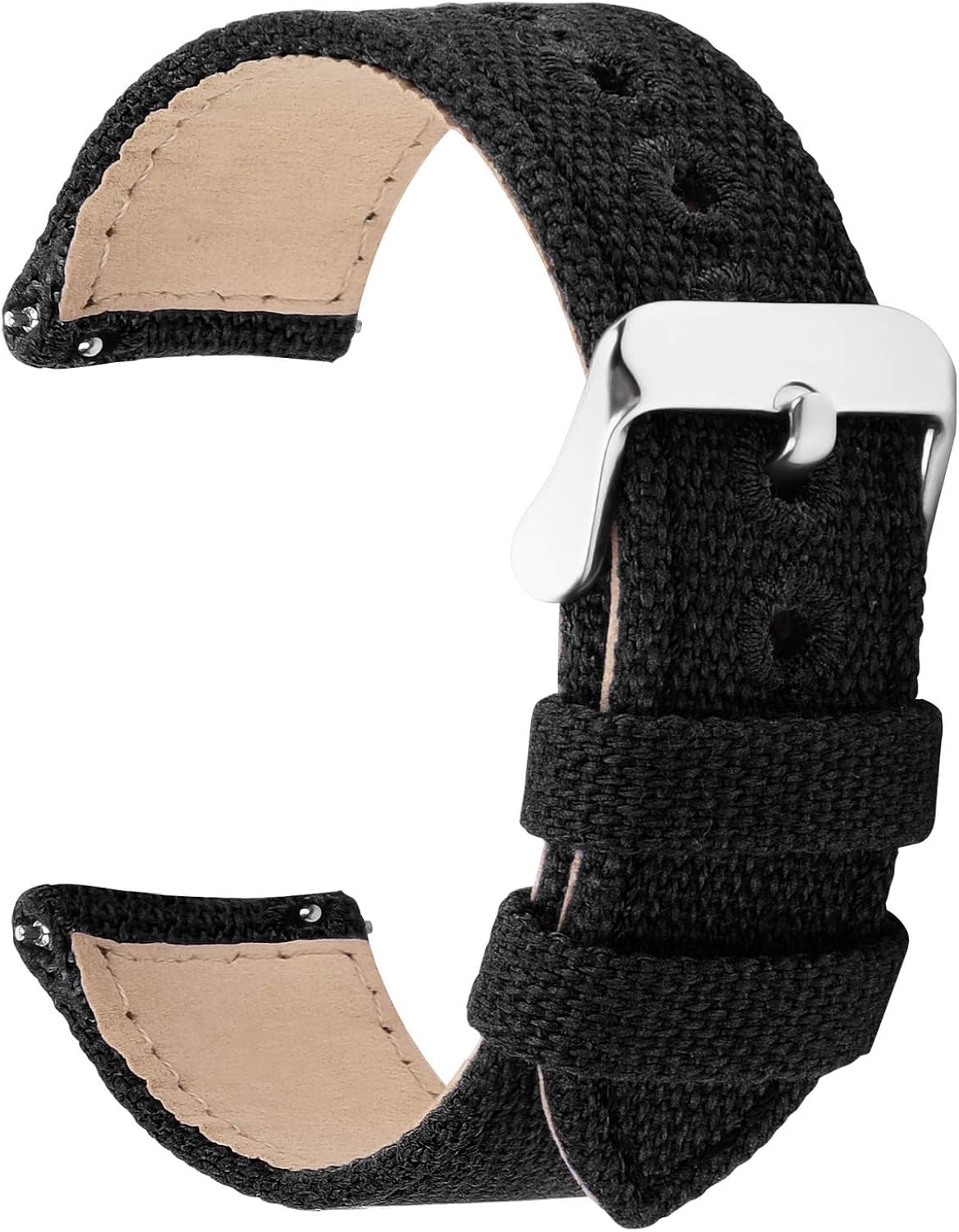 9 Colors for Quick Release Watch Band, Fullmosa Military Canvas Watch Strap 14mm 16mm 18mm 20mm 22mm 24mm Watch Bands for Men Women