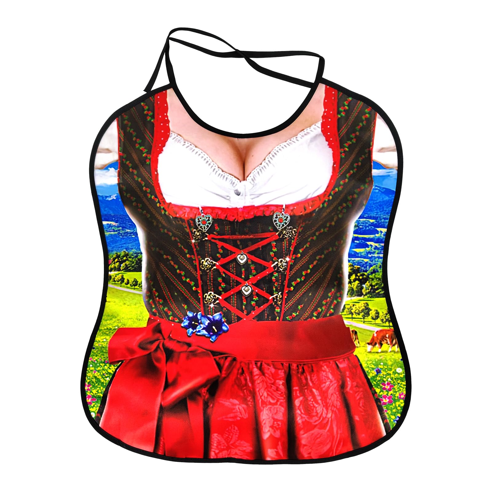 EQLEF Funny Adult Bibs, Funny Bibs for Men Women Washable Clothing Protectors Novelty Bibs for Party Gifts (A)