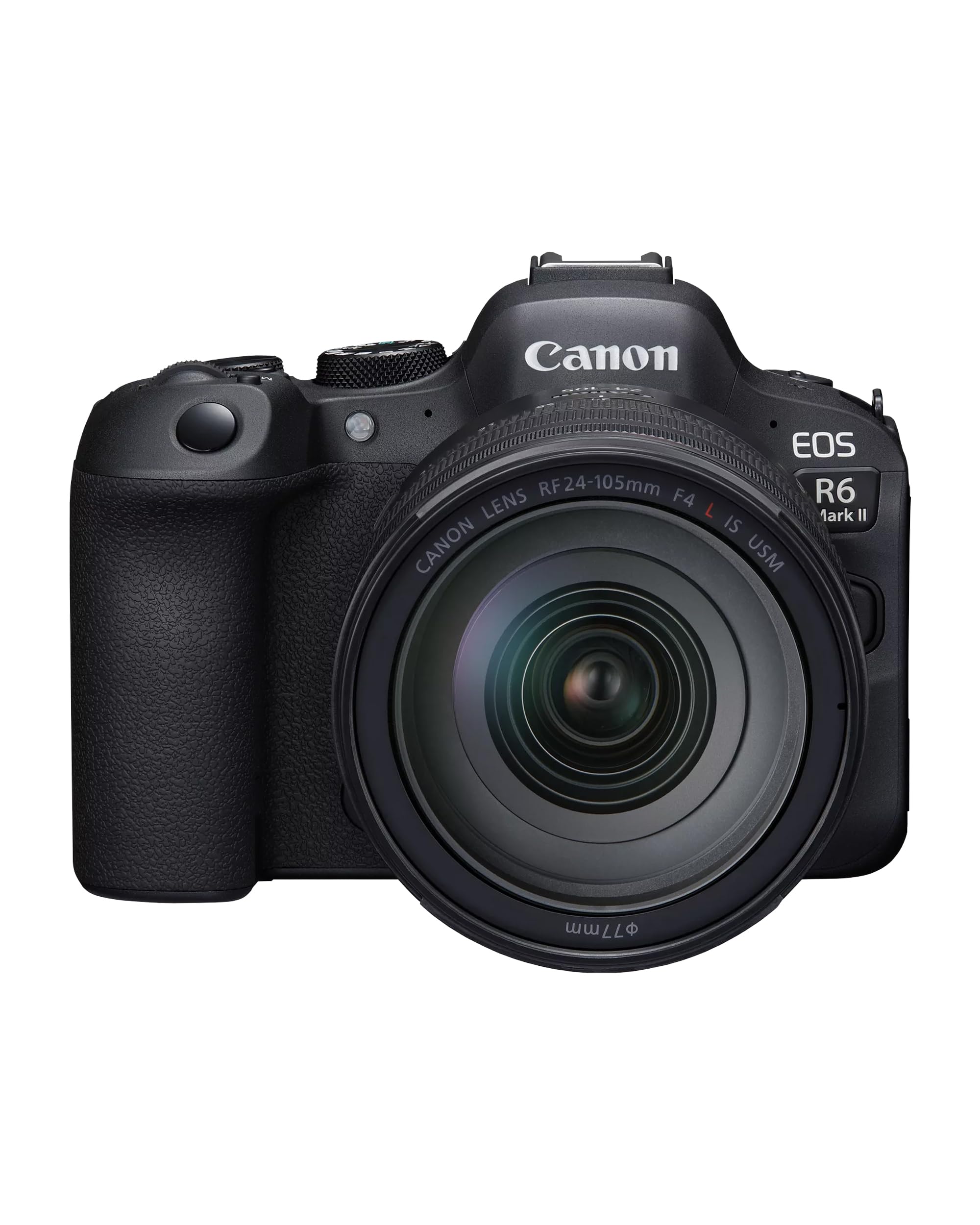 Canon EOS R6 Mark II Full Frame Mirrorless Camera & RF 24-105mm F4L IS USM | 24.2-megapixels, up to 40fps continuous shooting, 4K 60p, up to 8-stops IS and Dual Pixel CMOS Auto Focus II Black