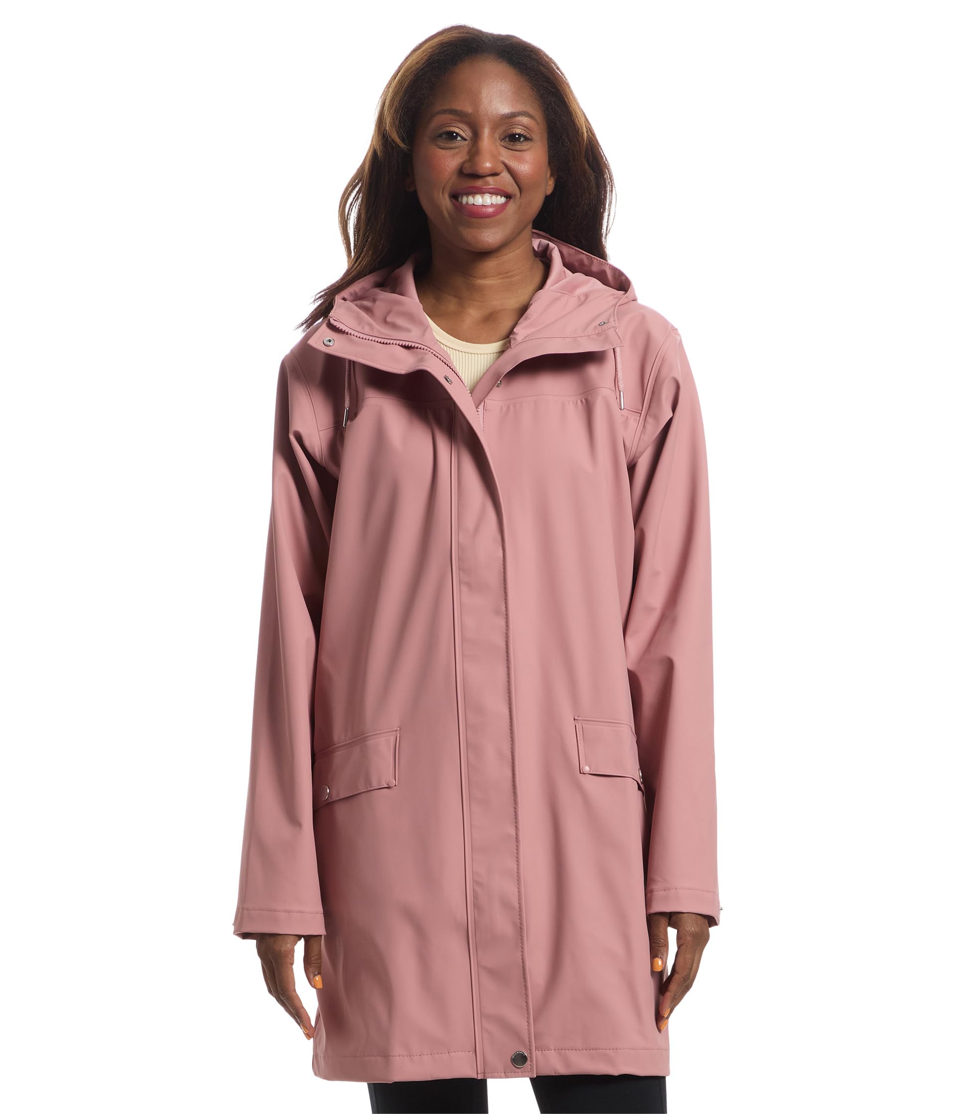 Helly Hansen Women's Moss Rain Coat, 096 Ash Rose, X-Small Image