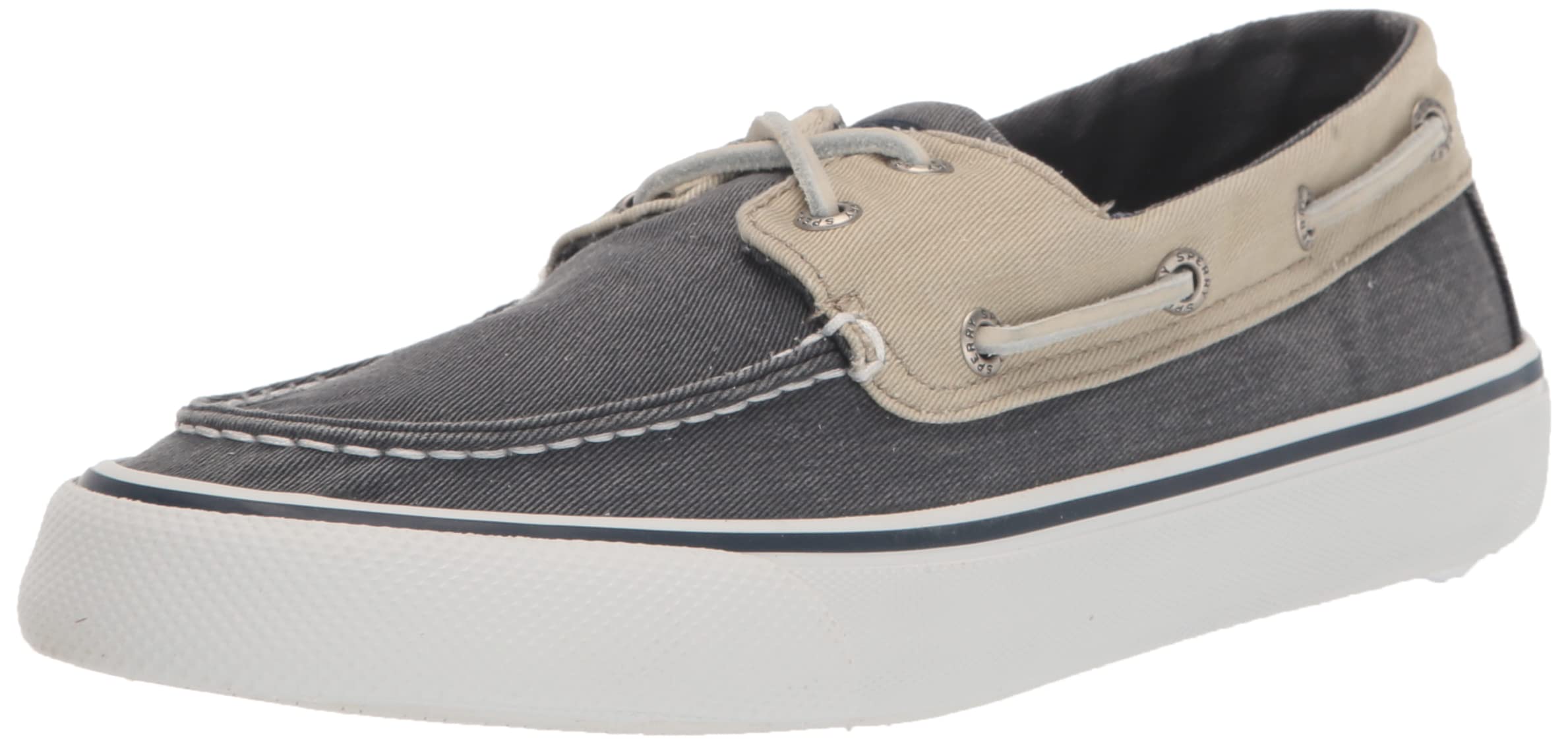 Sperry Men's Bahama II Boat Shoe, Navy/Khaki, 5 Image Sperry Men's Bahama II Boat Shoe, Navy/Khaki, 5 Image