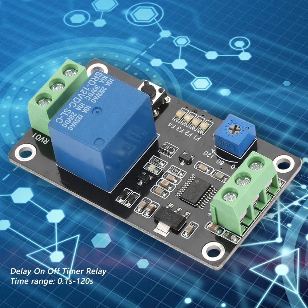 Adjustable Timer Relay Module, 5V 12V 24V DC, Self-Locking Delay for Industrial Automation Power Control - Image 4
