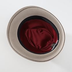 Home Prefer Men's Wool Felt Winter Hat Short Brim