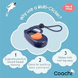 Coachi Multi-Clicker Dog Training Clicker Volume Control 3 Settings view 2