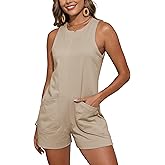 XYWCSF Womens Summer Romper Short Jumpsuits Wide Leg Overalls Casual Beach Vacation Outfits Resort Wear
