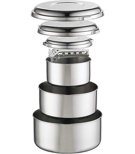 MSR Alpine 2 Stainless Steel Camping Pot Set : Amazon.ca