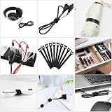 Moseem Cable Management Kit 142Pcs Wire Organizer and Tidy view 6