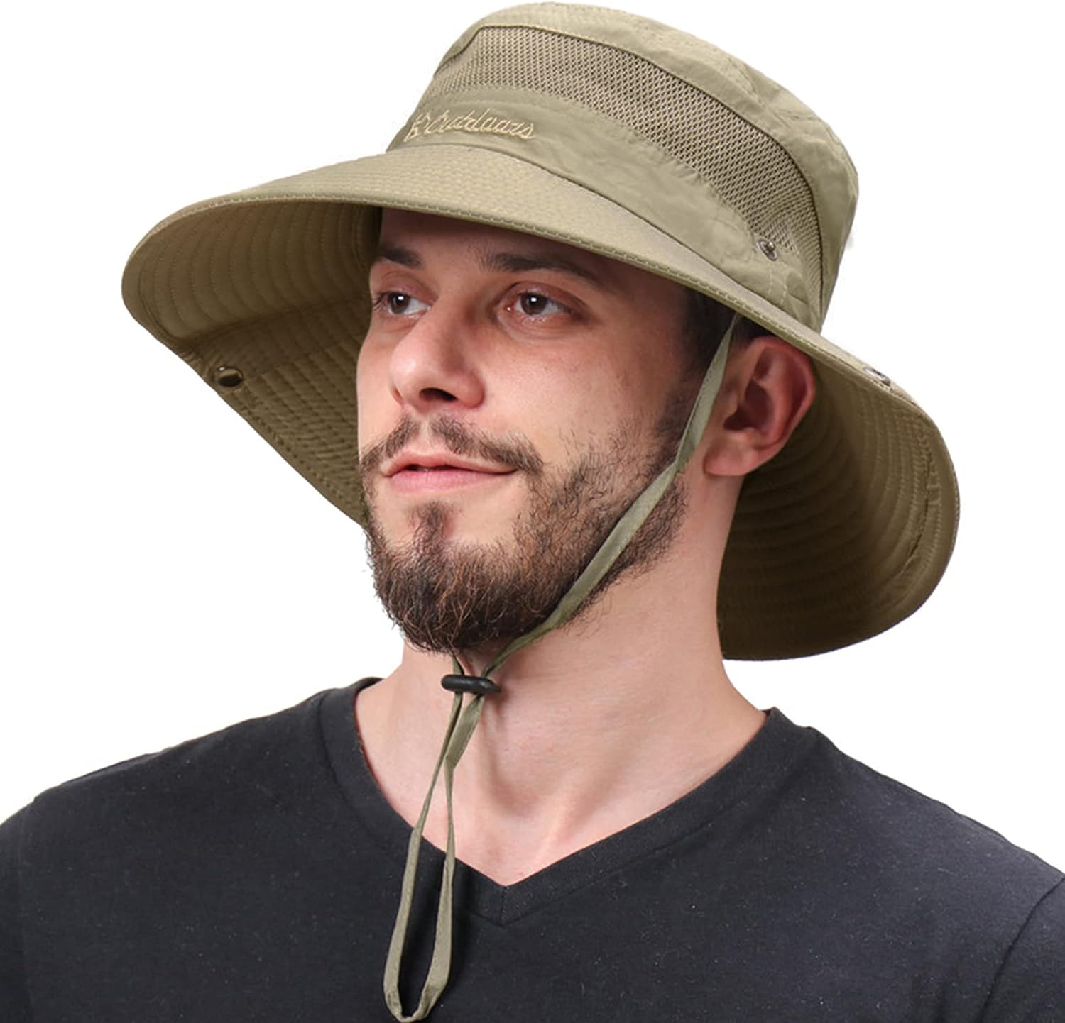 Zando Sun Hat for Men Women Fishing Hat Wide Brim Bonnie Hat for Men Beach Outdoors Fishing Hiking Summer UV Protection Light Grey One Size: Clothing