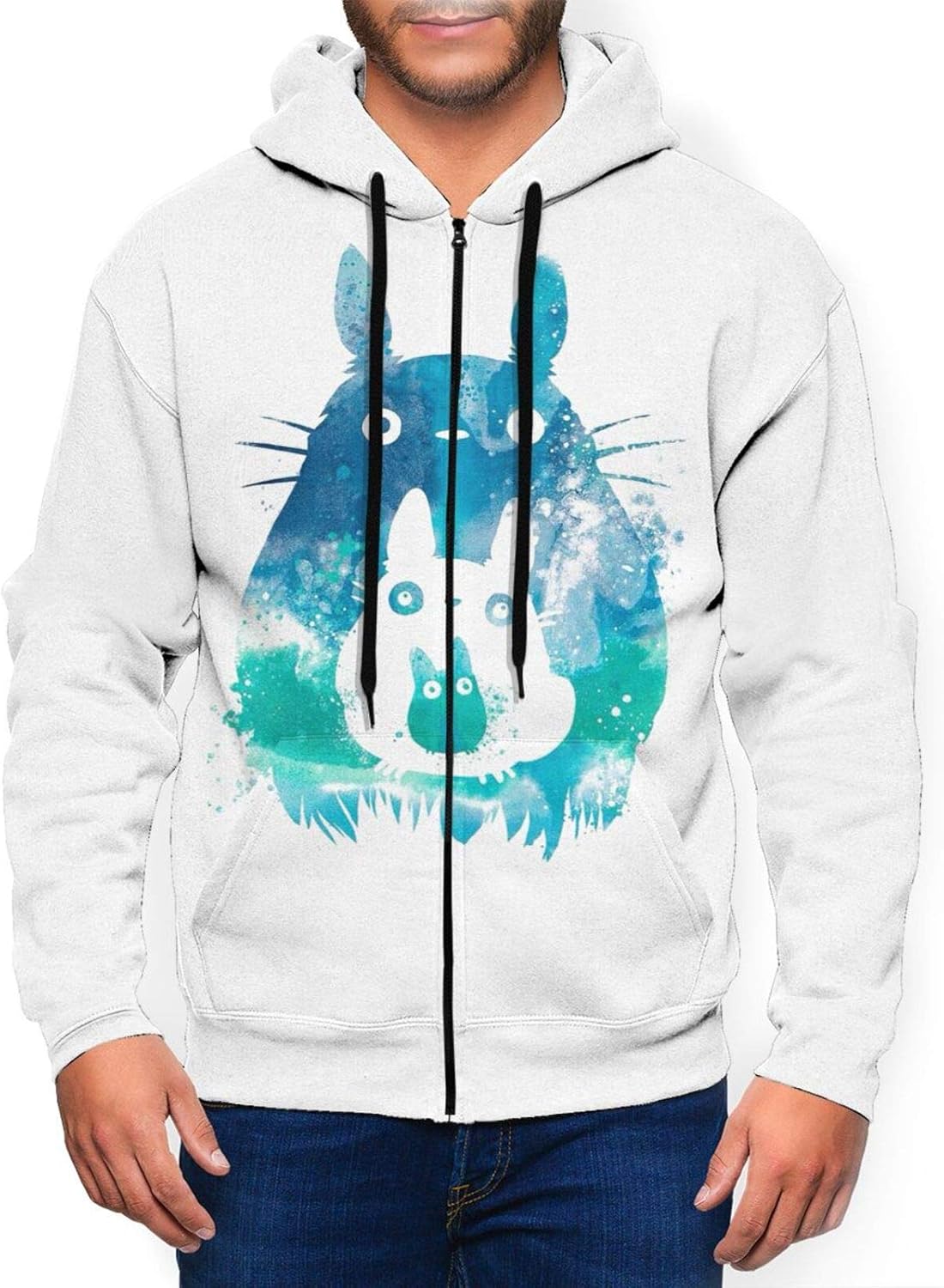 Totoro zip up hoodie Clearance