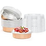 Beasea 20 Pack Mini Pie Pans, 4 Inch Rose Gold