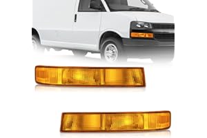 WEELMOTO Signal Lights for 2003-2014 Chevy Express 1500 / GMC Savana 1500, for 2003-2023 Chevy Express 2500 3500 / GMC Savana 2500 3500 Replacement Parking Light Right Left