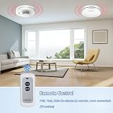 XINDUM Wireless Interlinked Smoke Alarms Heat Alarm 10 Years Battery Bundle view 2