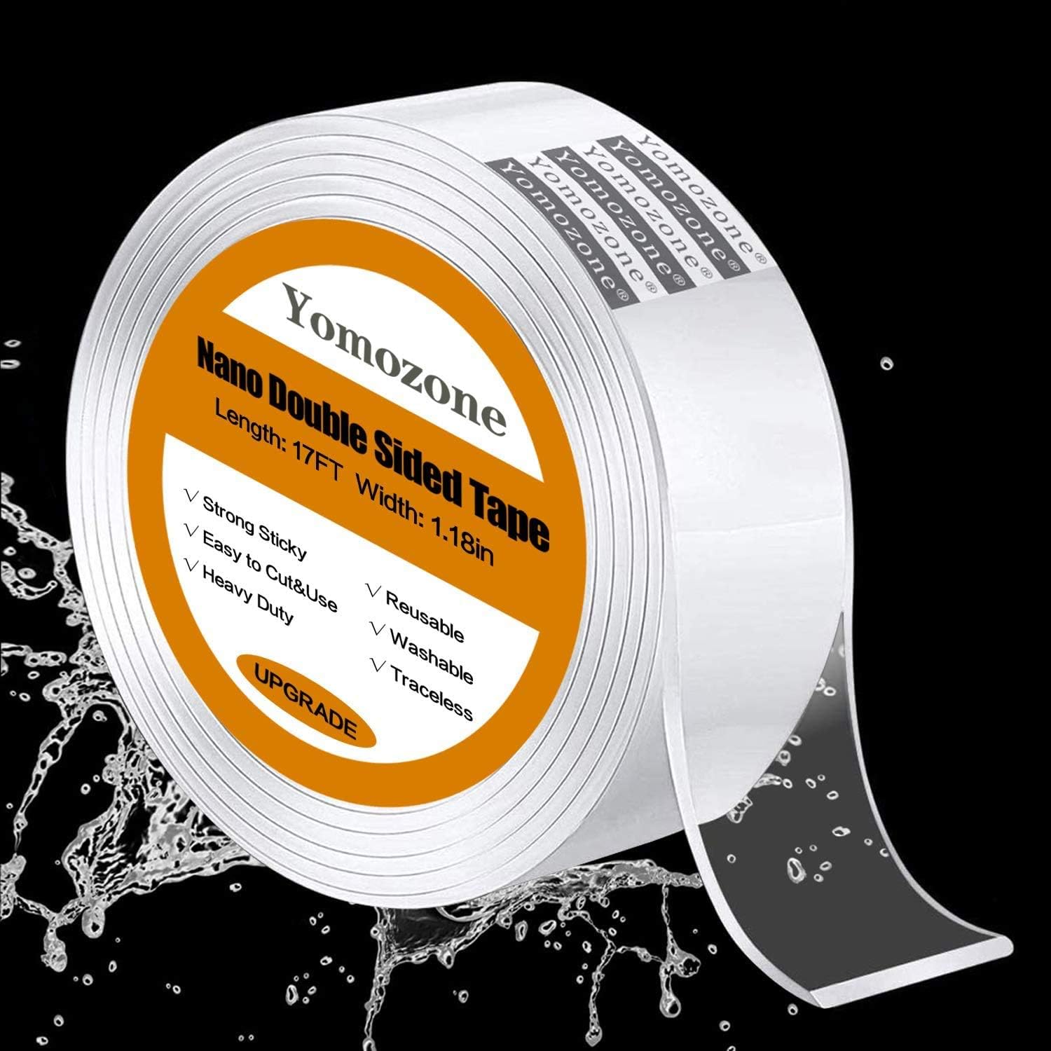 Double Sided Sticky Tape, Nano Reusable Adhesive Tape Heavy Duty