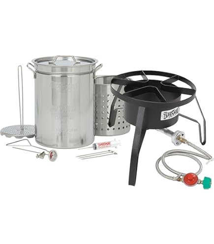 Amazon.com : Bayou Classic 3016 30-Quart Outdoor Turkey Fryer with
